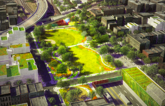 The $100-million BQGreen has not gotten off the drawing board. Photo: DLANDstudio