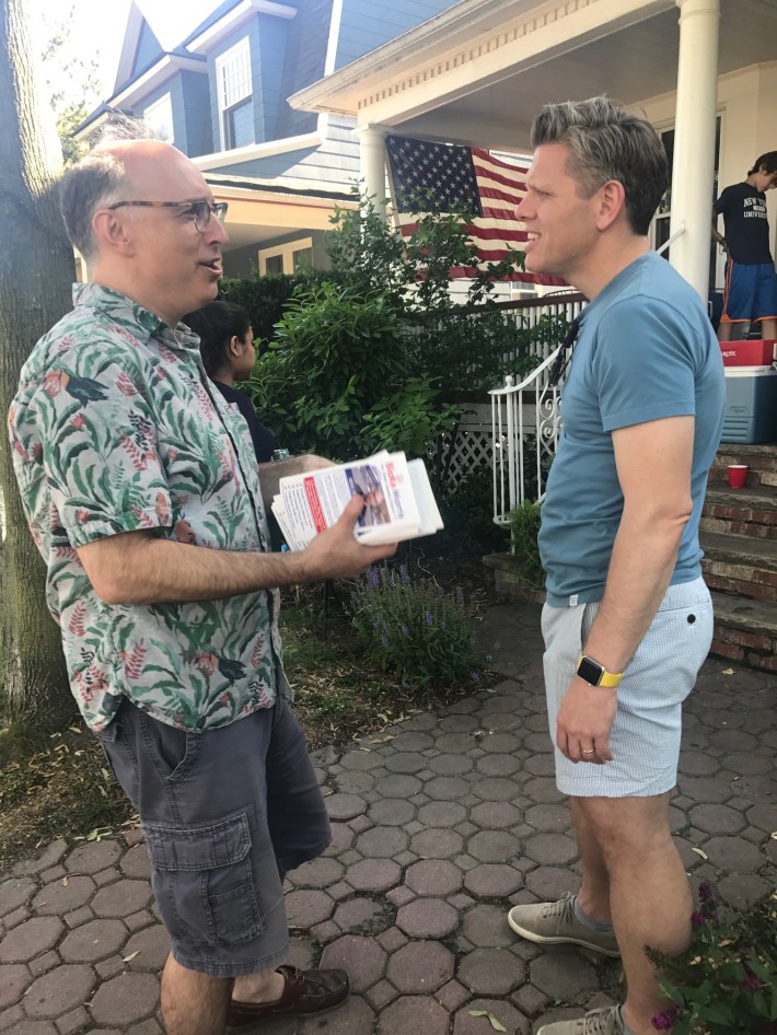 Morris (left) sometimes gets called a "dirty progressive."