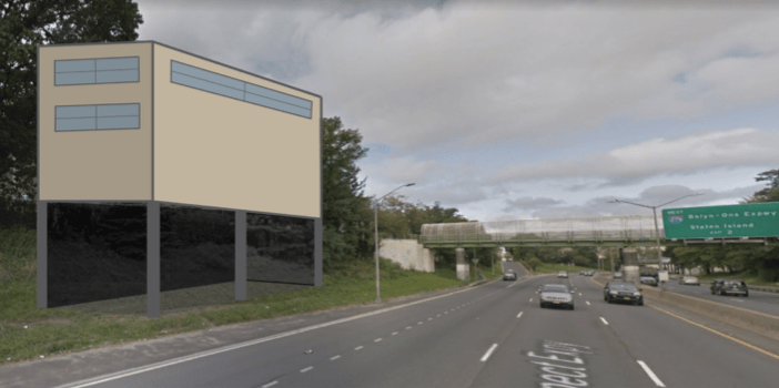 The unused space along the roadway could be used for public-use buildings. Photo: PX Forward