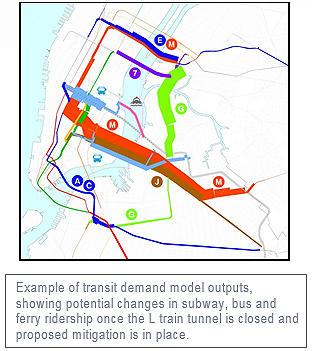 Where the MTA expected displaced L train riders to travel. The thicker the line, the more additional passengers during the L train shutdown. Graphic: MTA